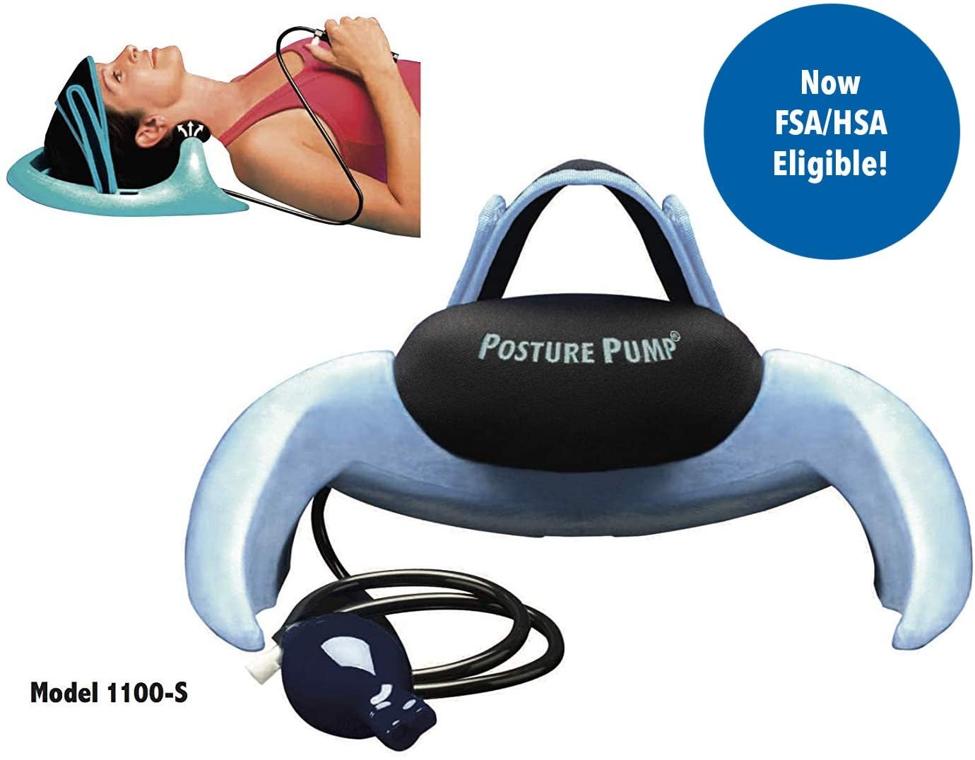 FSA Neck Massager with Heat for Neck Pain Fatigue Relief FSA or