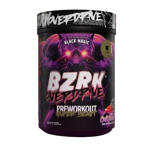 Black Magic Supply BZRK Overdrive Pre-Workout Powder, 1.7 lbs - Cali Sunset Flavor -  Energy Booster - 40 Servings - Pack of 1