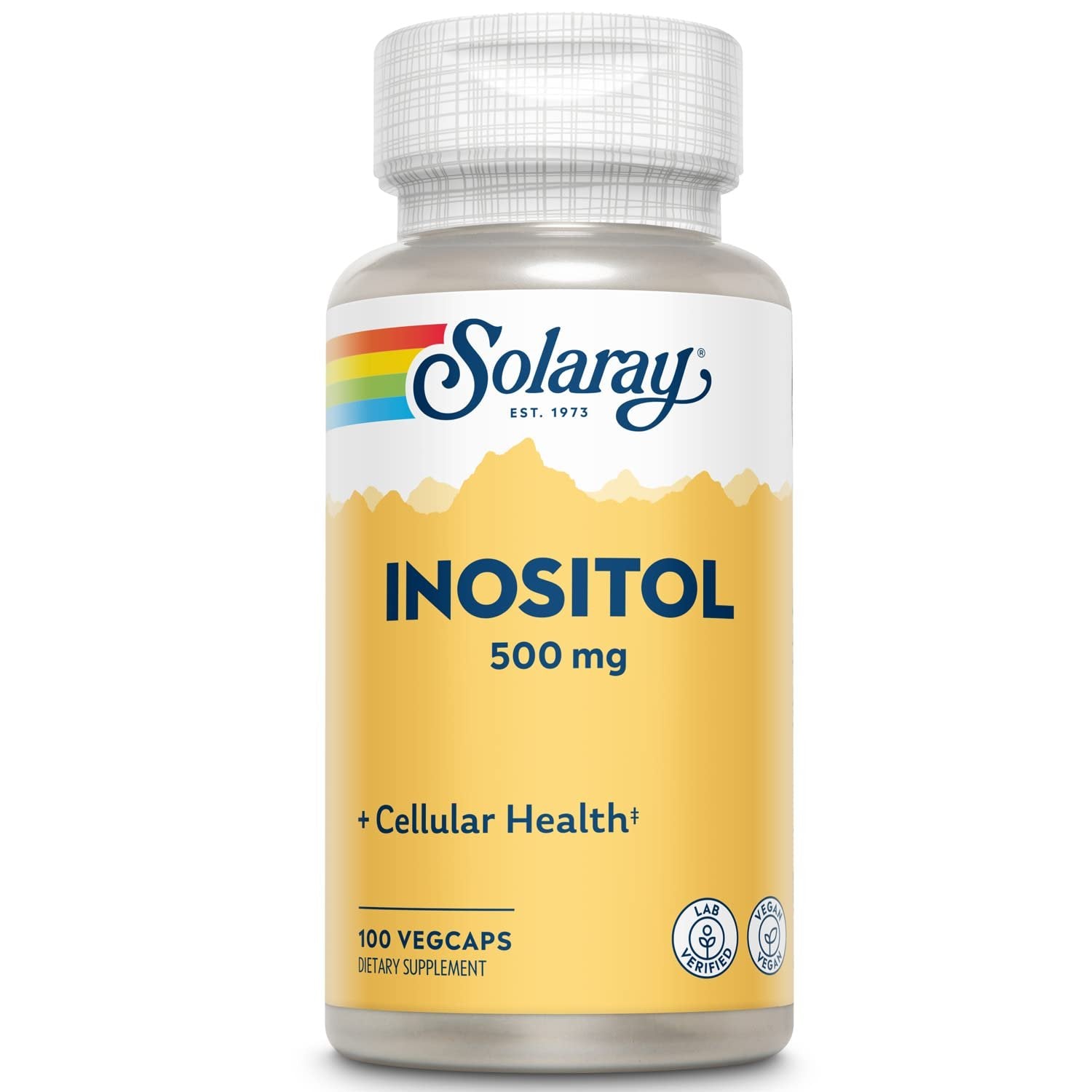 Solaray Inositol Capsules, 500 mg, 100 Count