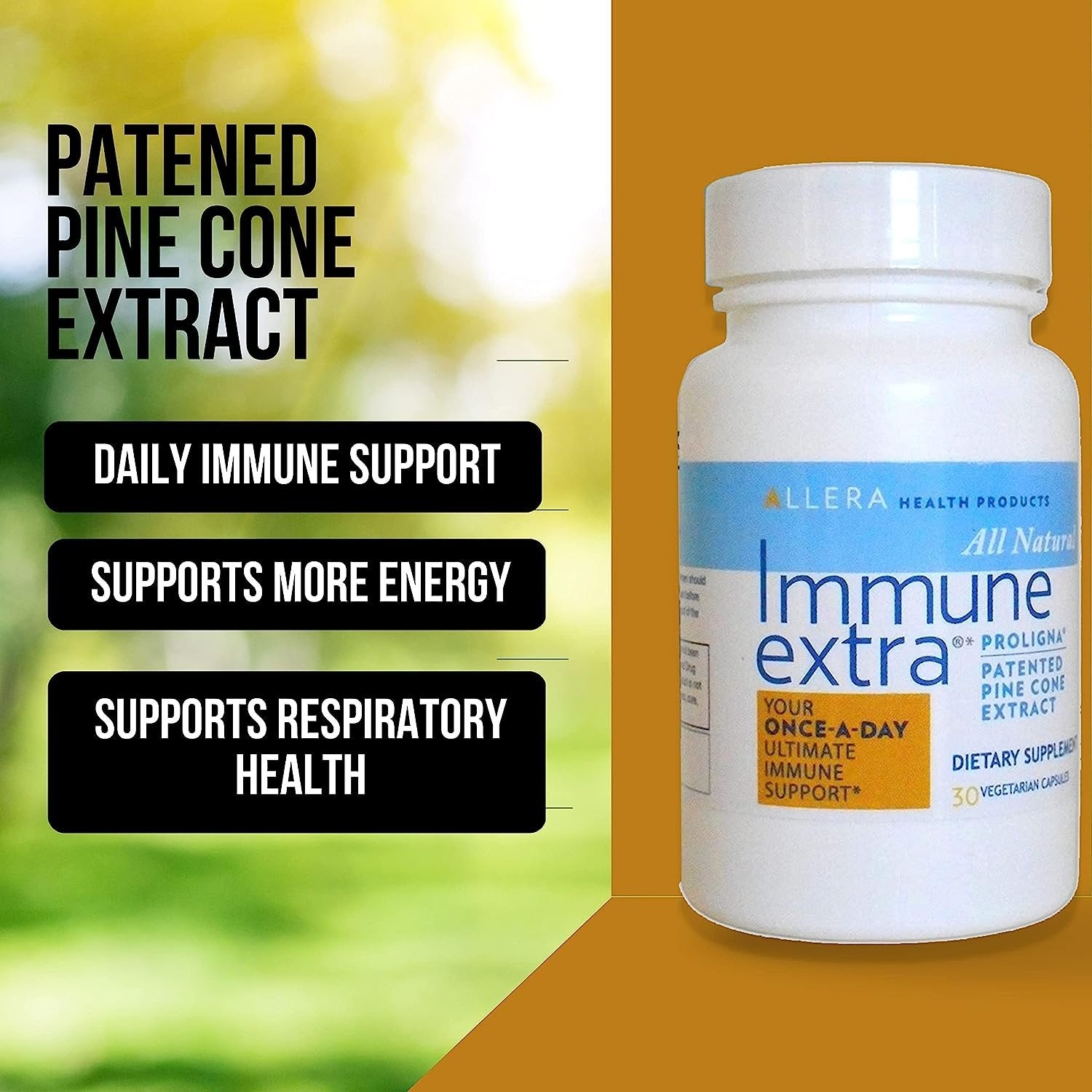 Immunextra Immune Extra Pine Cone Extract - Health Support - 30 Vegetarian Capsules