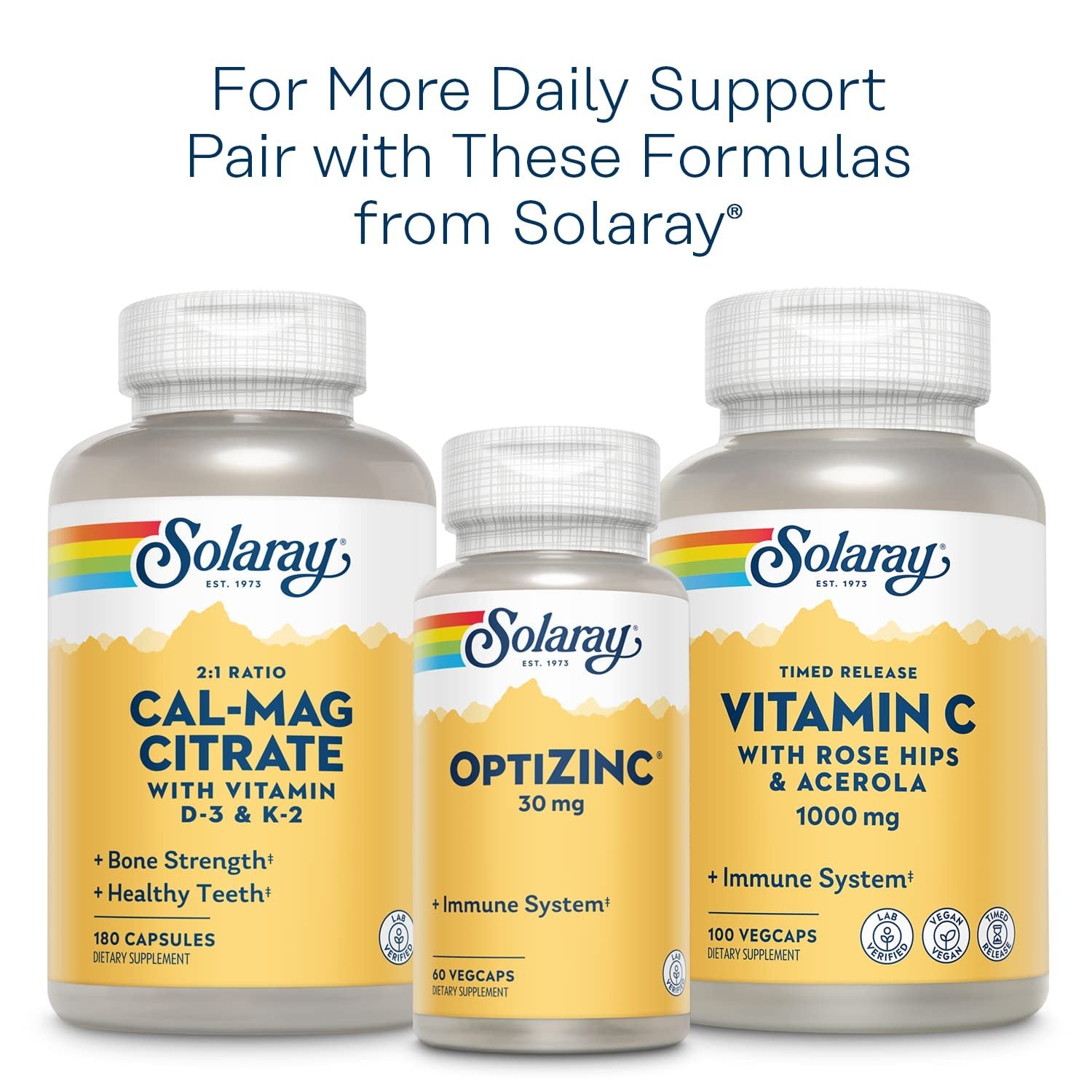 SOLARAY Vitamin B-Complex 100 mg, Healthy Energy, Blood Cell Formation & Nerve Impulse Transmission Support, 100 VegCaps (100 Count)