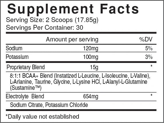 USP Labs BCAA Supreme Powder – Fruit Punch Flavor (18.8 oz)