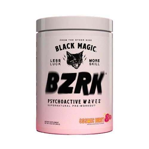 Black Magic Supply BZRK Psychoactive Waves Pre-Workout Powder - Cosmic Burst - 16.23oz (460g)  - Pack of 1