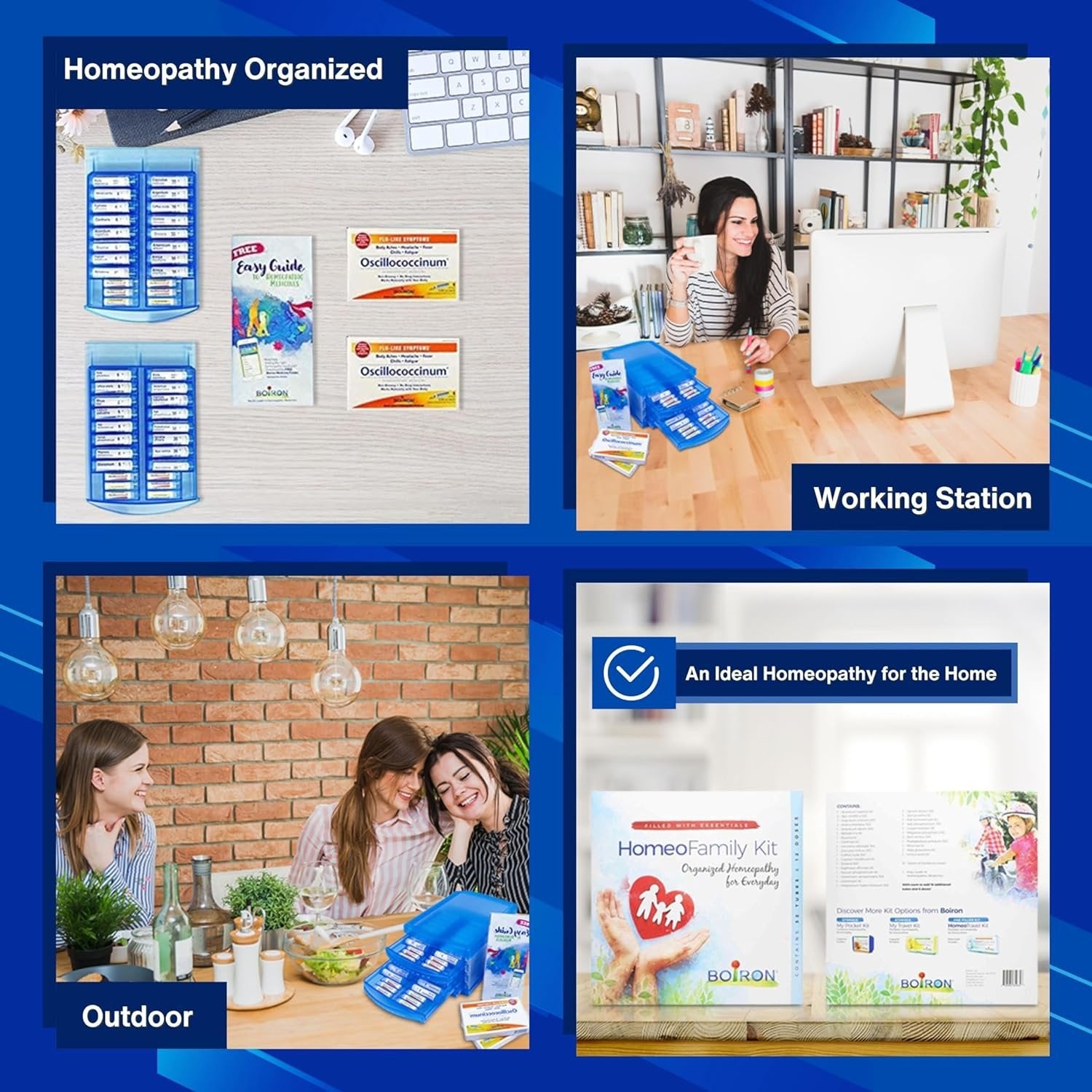 Boiron HomeoFamily Comprehensive Homeopathic Family Kit with The Essentials and a Multi-Purpose Keychain