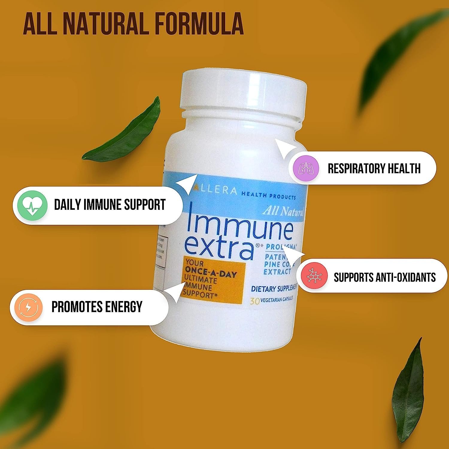 Immunextra Immune Extra Pine Cone Extract - Health Support - 30 Vegetarian Capsules