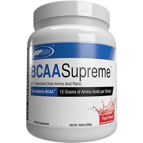 USP Labs BCAA Supreme Powder – Fruit Punch Flavor (18.8 oz)