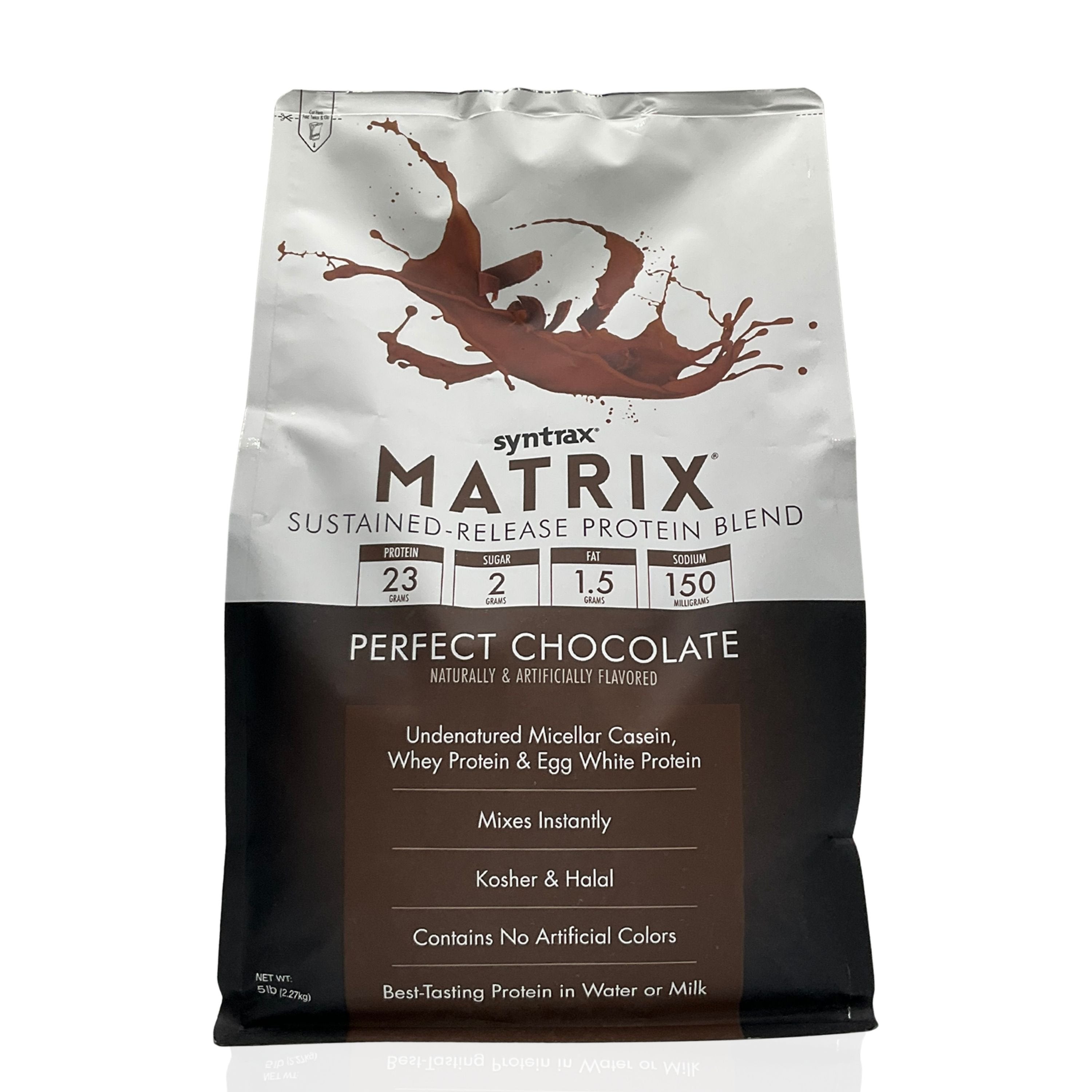 Syntrax Matrix Sustained-Release Protein Powder Blend - Kosher & Halal - Muscle Support - 5 lb - Pack of 1