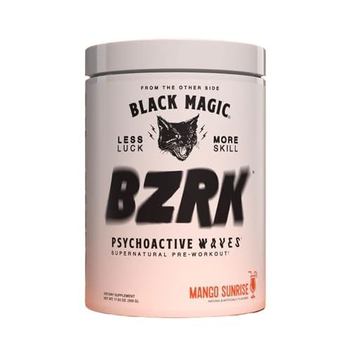 Black Magic Supply BZRK Psychoactive Waves Pre-Workout Powder - Mango Sunrise - 17.63oz (500g)  - Pack of 1