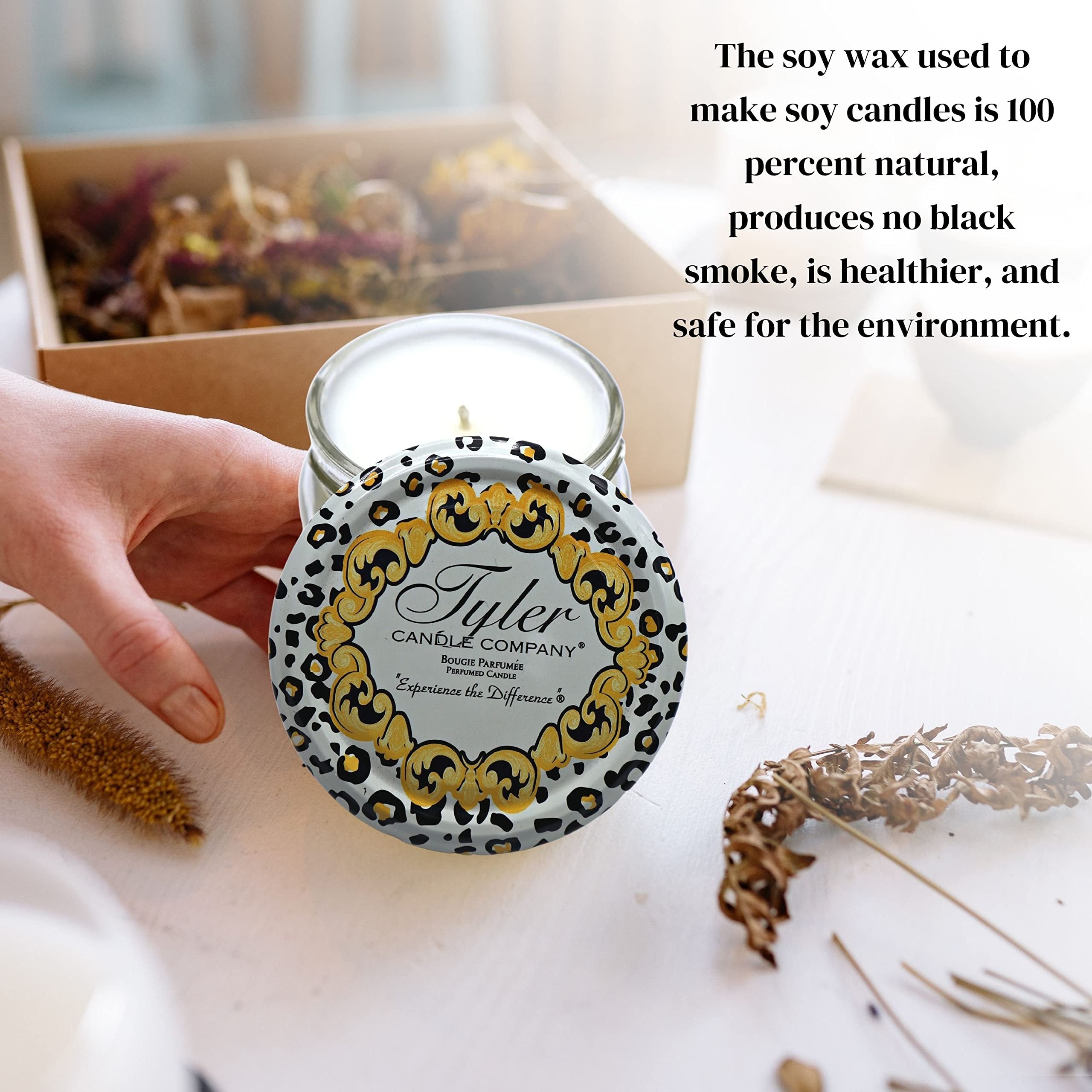 Tyler Candle Company Regal Scent Jar Candle - Luxurious Scented Candle with Essential Oils - Long Burning 22 oz Extra Large Candle and Multi-Purpose Key Chain