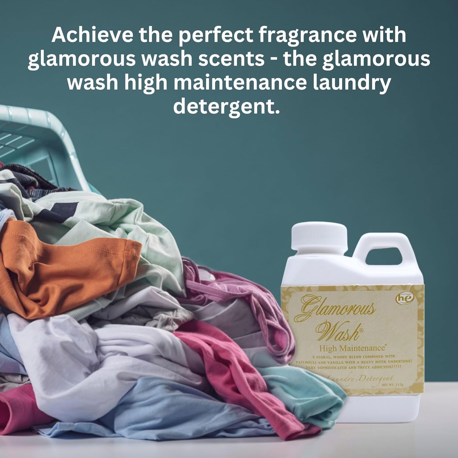 Worldwide Nutrition Bundle, 2 Items: Tyler Glamorous Wash High Maintenance Scent Fine Laundry Liquid Detergent - Hand and Machine Washable - 4 oz (112 grams) Container and Multi-Purpose Key Chain