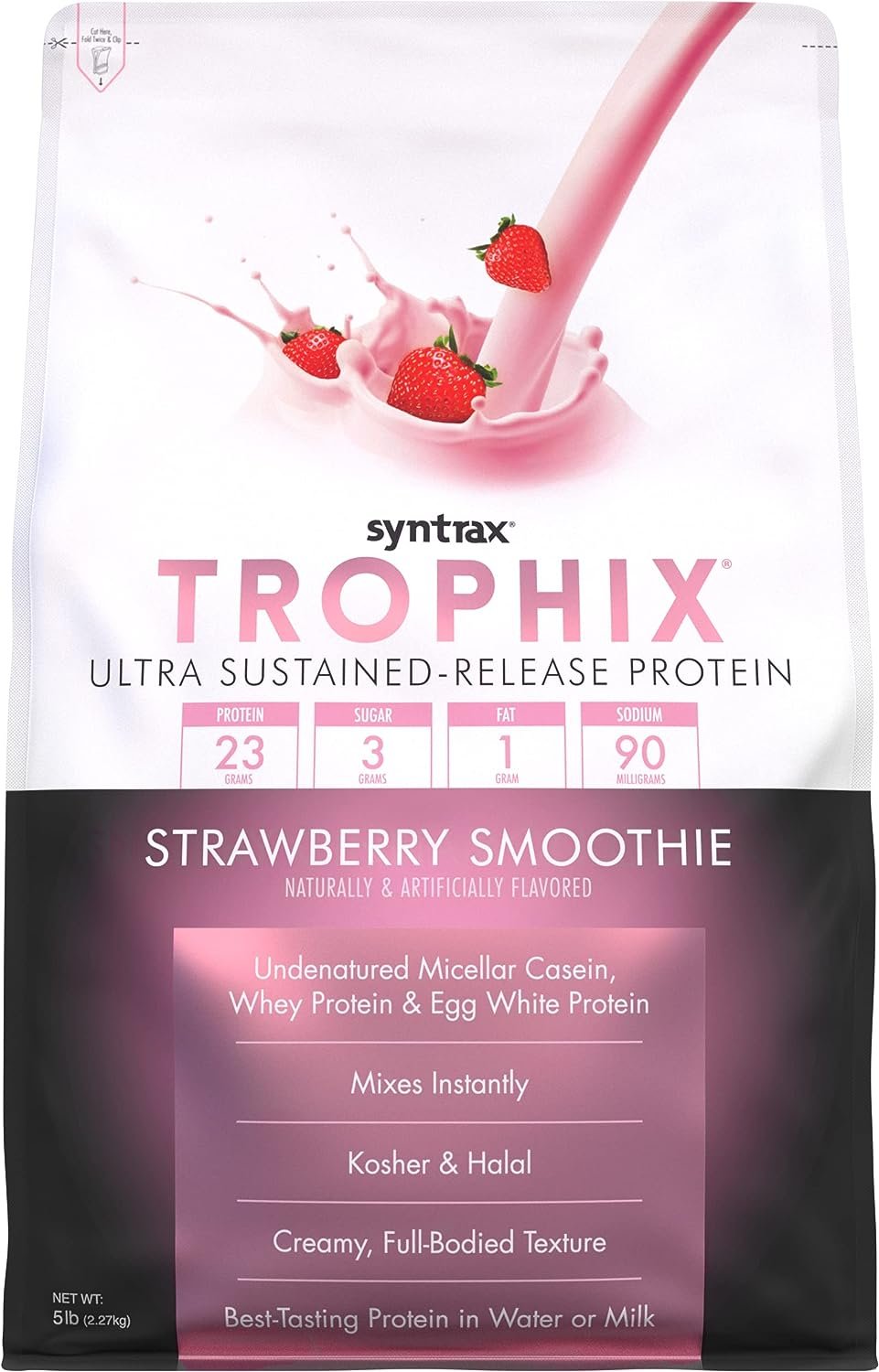 Syntrax Trophix - Ultra Sustained-Release Protein Powder - Kosher & Halal - Muscle Support - 5lb