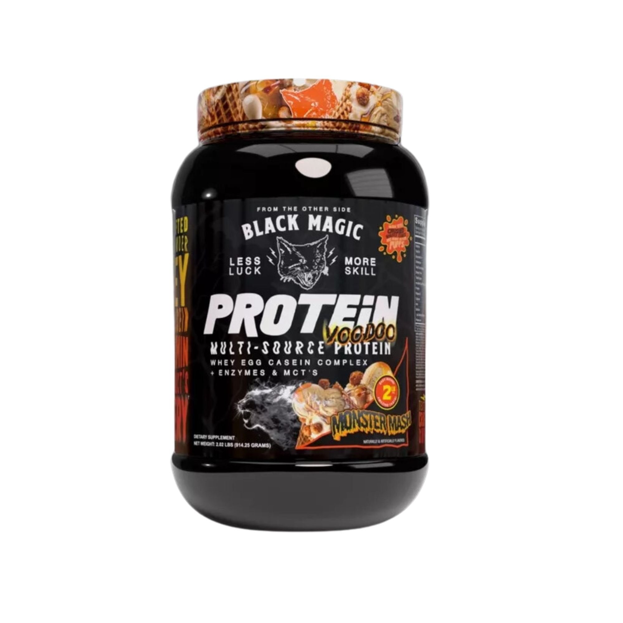 Black Magic Supply Voodoo Monster Mash Multi-Source Protein Powder – Limited Edition 2lb | Whey, Egg & Casein | MCT-Infused for Energy & Recovery Boost | Pack of 1