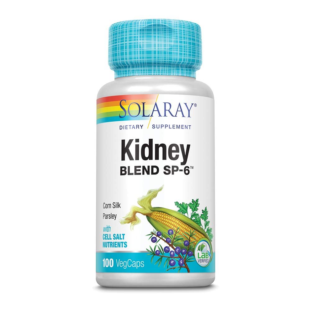 SOLARAY Kidney Blend SP-6 | Herbal Blend w/Cell Salt Nutrients to Help Support Healthy Kidney Function | Non-GMO, Vegan (1 Pack)