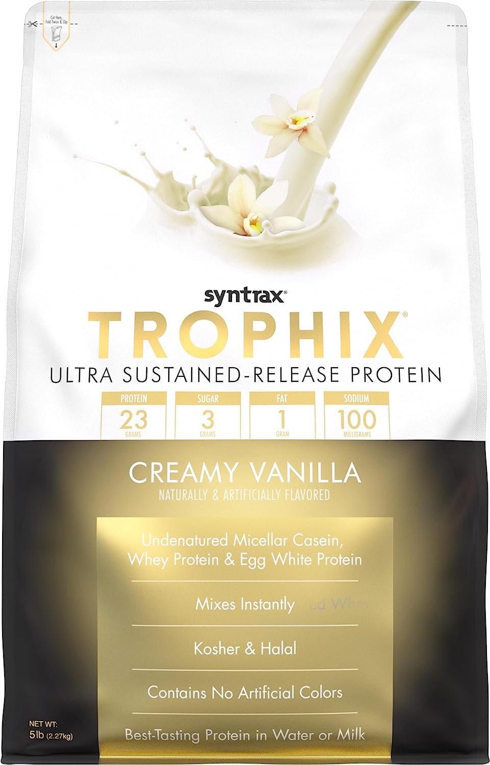 Syntrax Trophix - Ultra Sustained-Release Protein Powder - Kosher & Halal - Muscle Support - 5lb