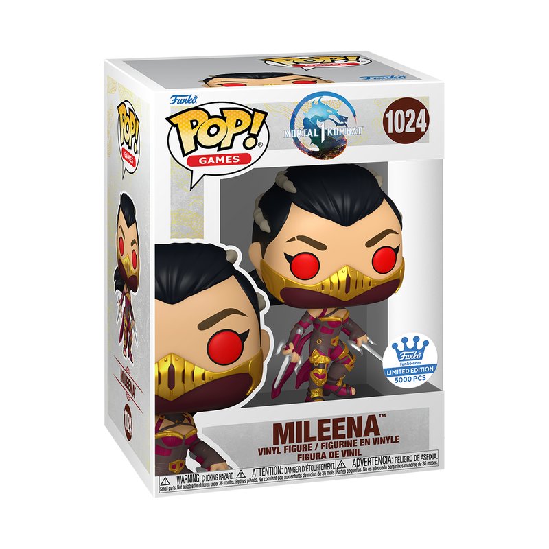 Mileena Funko Pop! Games Mortal Kombat 1 - Limited Edition 1 of 5000 - Approx. 3.8" Collectible Exclusive Vinyl Figure #1024 with Case