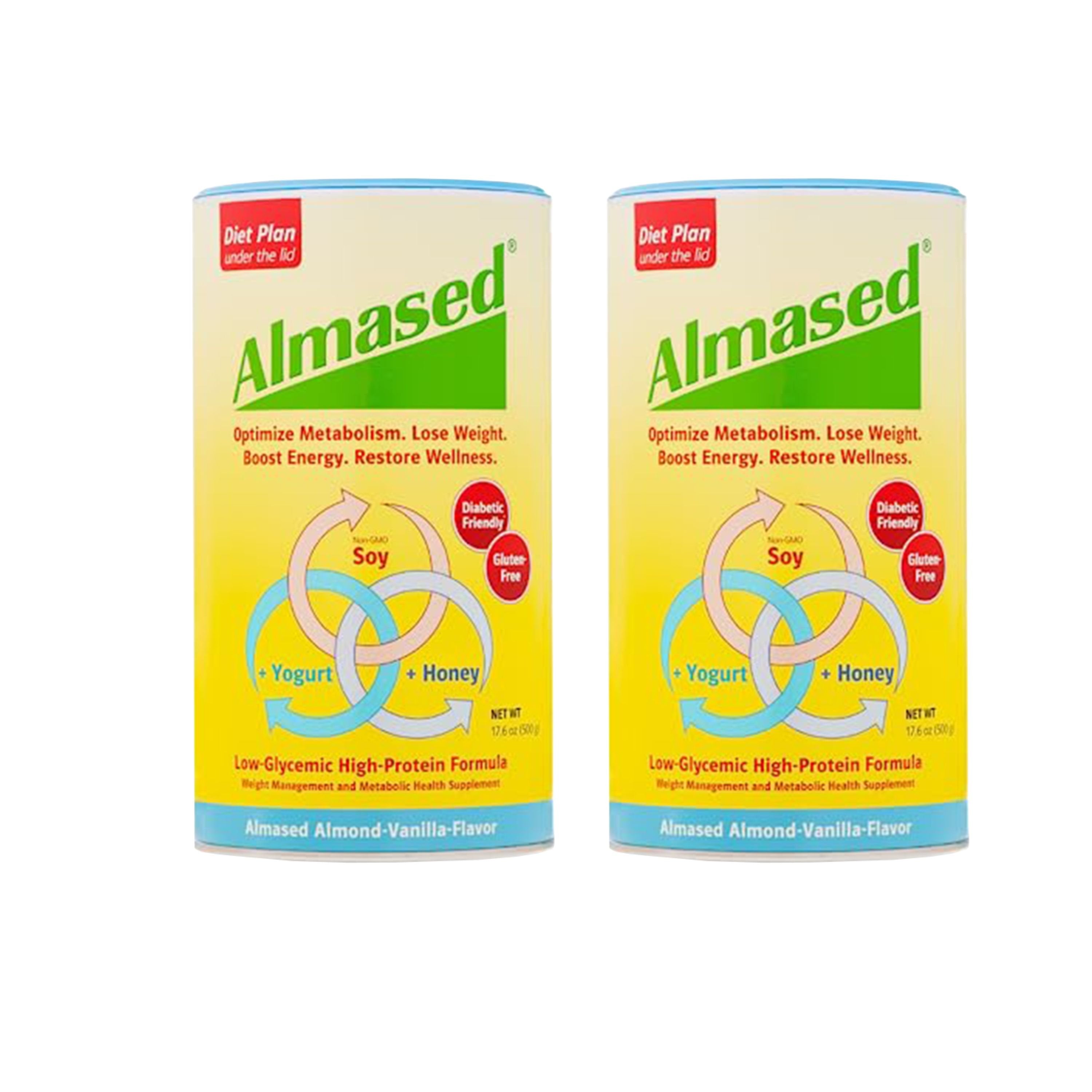 Almased Meal Replacement Shake - Low-Glycemic High Plant Base Protein Powder- Nutritional Weight Health Support Supplement