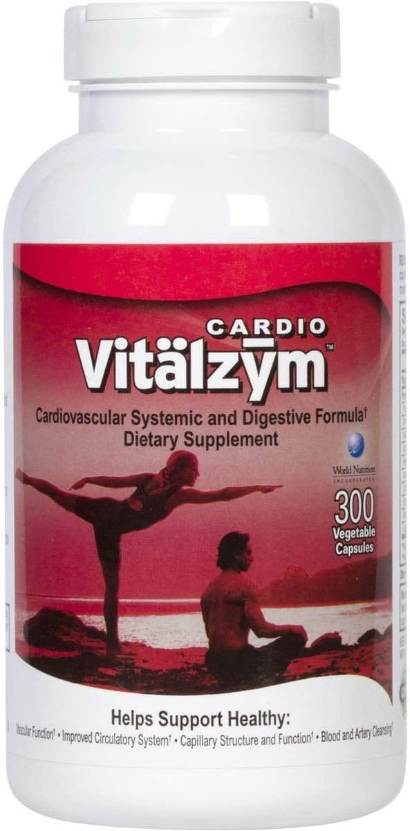 VITÄLZYM Cardio Proteolytic Systemic Enzymes with Serrapeptase, Nattokinase Plus CoQ10 (300 Capsules)