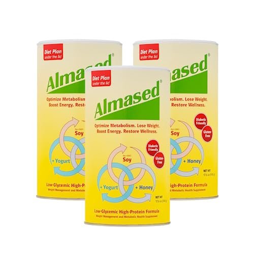 Almased Meal Replacement Shake - Low-Glycemic High Plant Base Protein Powder- Nutritional Weight Health Support Supplement