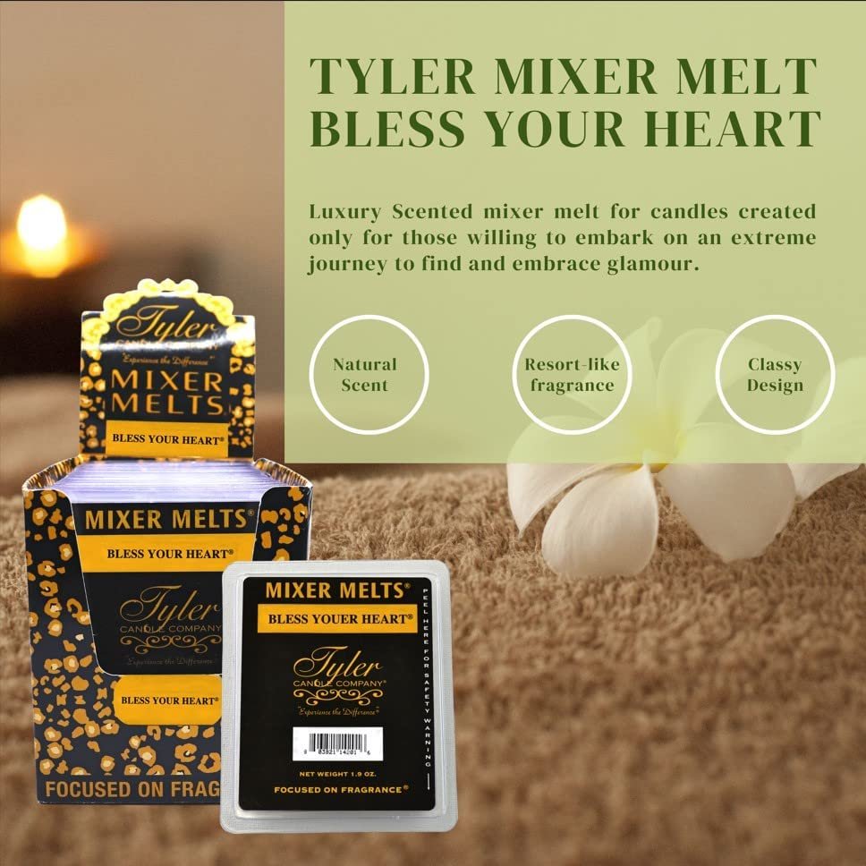 Worldwide Nutrition Tyler Candle Company Unprecedented Scent Wax Melts -  Soy Wax Scented Mixer Melts with Essential Oils for Wax Warmer - Pack of 4,  6