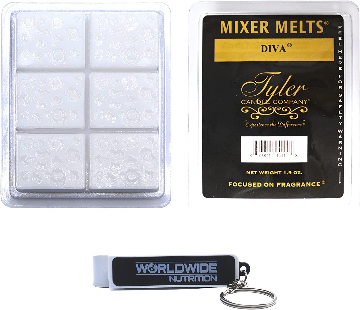 Tyler Candle Company Diva Scent Wax Melts - Scented Mixer Melts with  Essential Oils for Wax Warmer - Box of 14, 6 Bars per with Worldwide  Nutrition