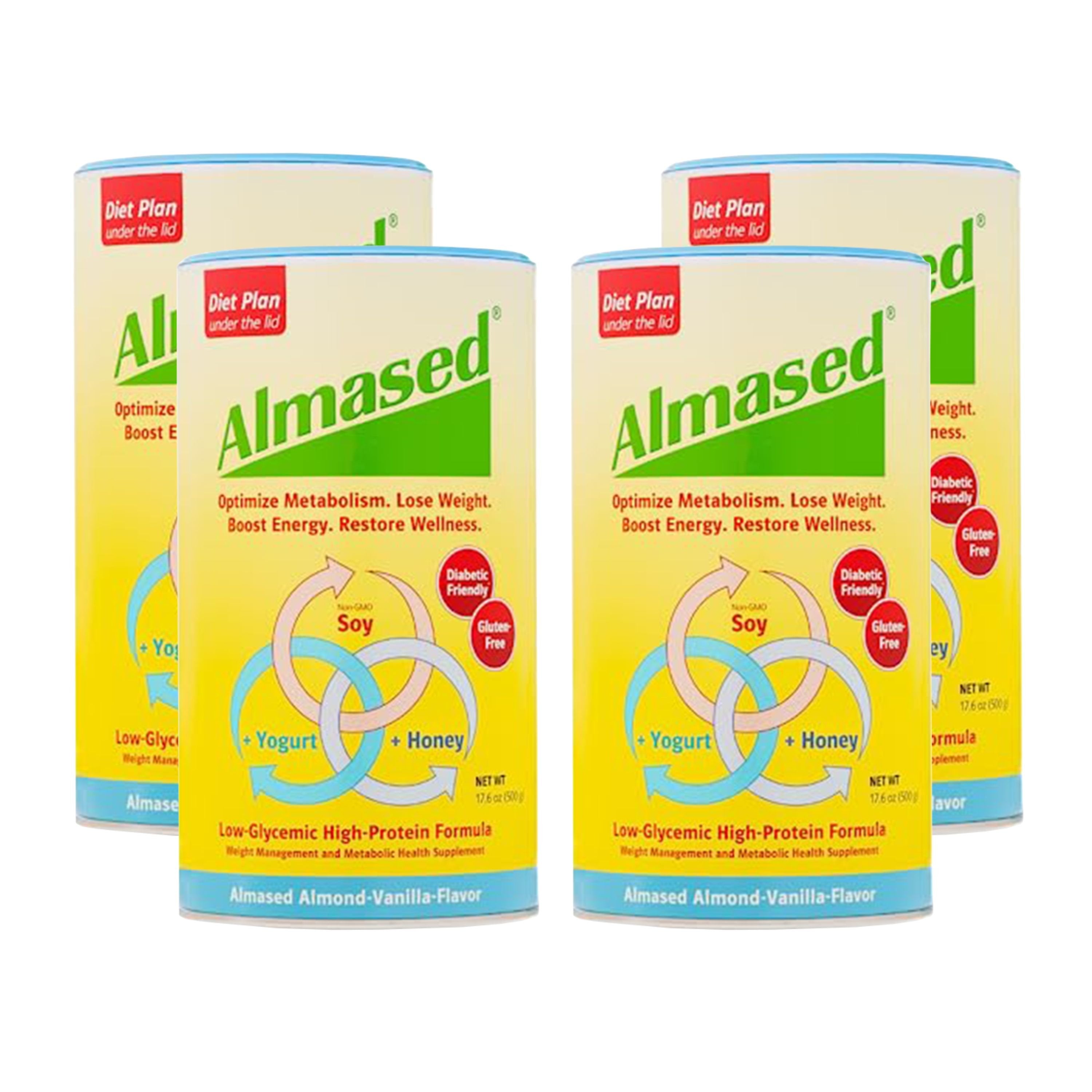 Almased Meal Replacement Shake - Low-Glycemic High Plant Base Protein Powder- Nutritional Weight Health Support Supplement