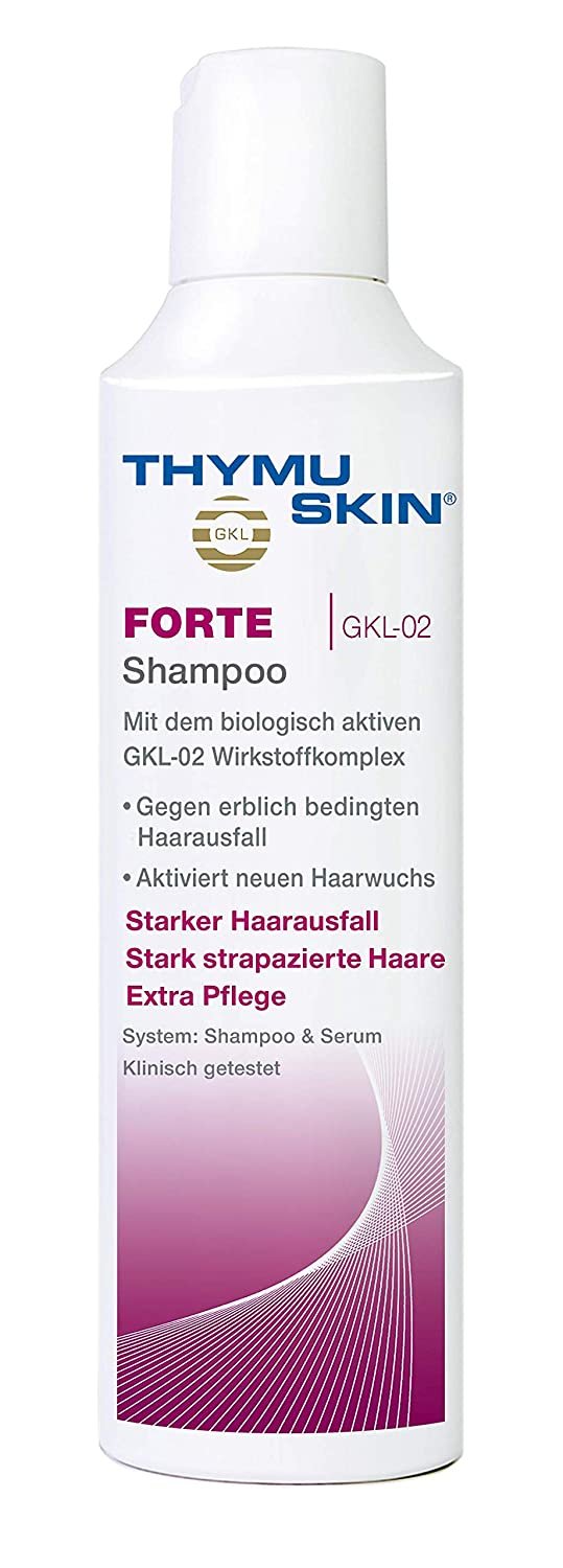 THYMUSKIN Forte Shampoo Cleanser (Step #1) Therapy for Very Strong Thinning and Hair Loss to Nourishing, Reinforcement, and Strengthening Hair.