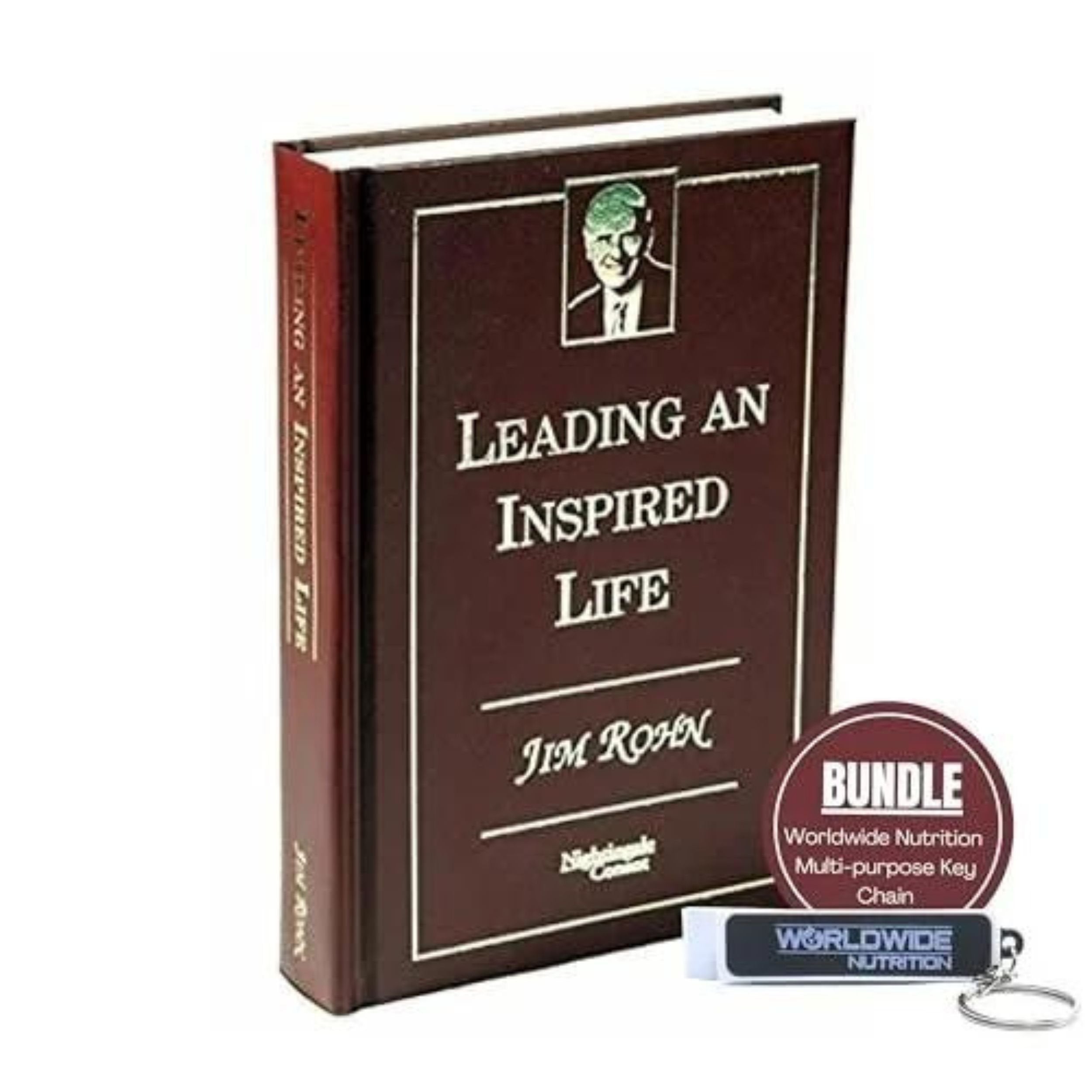 Leading an Inspired Life - Jim Rohn's Transformative Wisdom and Timeless Legacy Influential Book and Multi-Purpose Key Chain